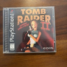Tomb Raider II 2 Lara Croft Black Label (Sony PlayStation 1 1997) PS1 CIB Tested
