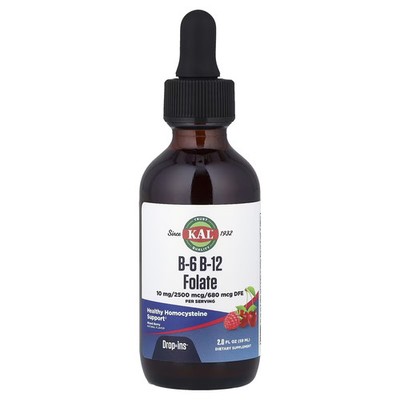 KAL B-6 B-12 Folate 2 fl oz (59 ml) Energy Support