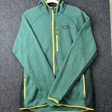 Patagonia Better Sweater Hoody Men s XL Green Full Zip Fleece Jacket 25960