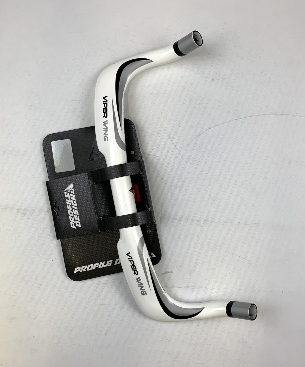 Profile Design Viper Wing Ironman White Carbon Aero Base Bar 31.8