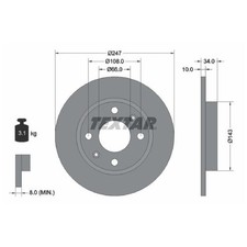 2x Bremsscheibe vorne für Peugeot 106 1 1A 2 1S 205 741B 20A/C 206 2A/C | 26202