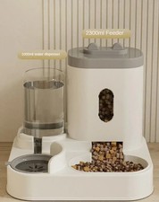 Automatic Pet Feeder Dog Cat Food Bowl Water Dispenser Large Capacity Feeding Se