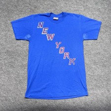 Vintage 80S New York Rangers T-Shirt Medium National Hockey League RARE MENS