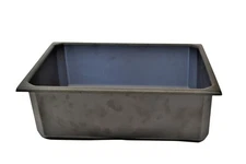 Black Plastic Storage Tub, 4.5"