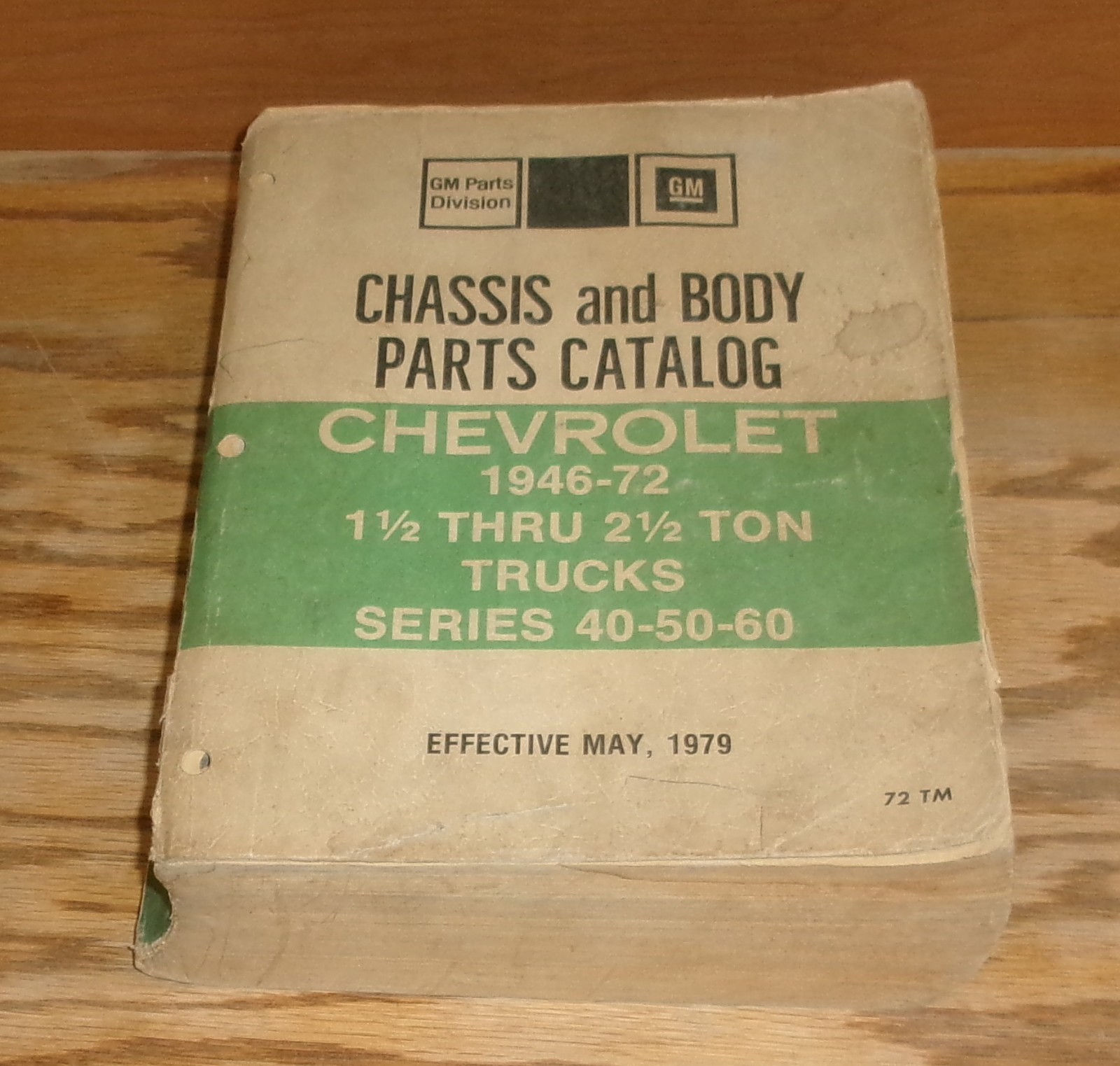 Original 1946 - 1972 Chevrolet Truck Chassis Body Parts Catalog Series 40 50 60