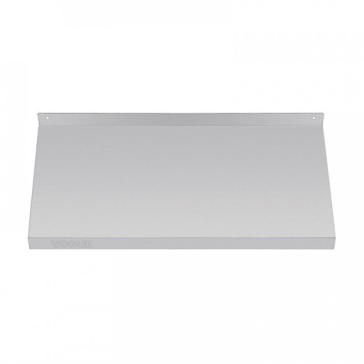 Étagère inox murale suspendue 120cm pour rangement de vaisselle et plats