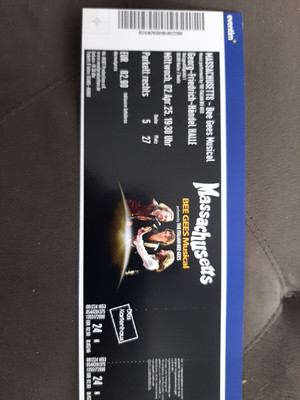 1 BEE GEES MUSICAL MASSACHUSETTS  TICKET