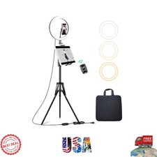Professional 12" Ring Light  72" Adjustable Tripod for Photography  Streaming
