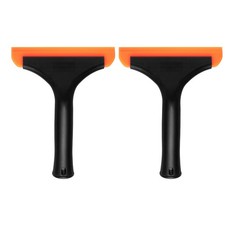 2pcs Squeegee 6 Inch Water Blade Shower Squeegee for Window Glass Door, Black