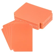 Trading Card Dividers 3.7x2.8 inch,50 Pack Plastic Page Dividers,Orange