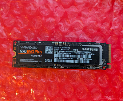 Samsung 970 EVO Plus 250GB NVMe M.2 2280 SSD 3500/2300 Tested 100% Health