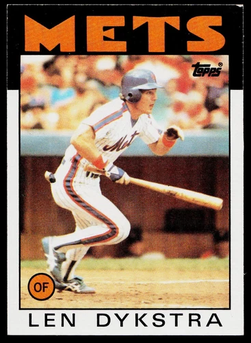 1986 Topps Len Dykstra #53 Rookie New York Mets BASEBALL