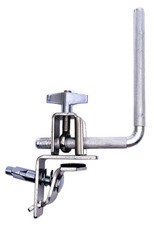 TUOREN Bass Drum Cowbell Mount Holder Clamp with 5" L- Arm A, Silver