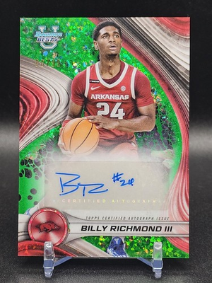 #ad Billy Richmond III 💥 BEST of 2024 AUTO GREEN 99 🏀 2024 25 Bowman U Best $25.00