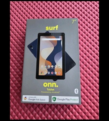NEW ONN Surf 7'' Android Tablet 32GB 3GB Ram Octa Core Bluetooth Wi-Fi Black