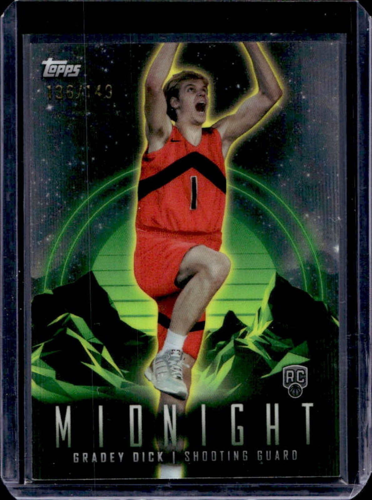2023-24 Topps Midnight Gradey Dick RC Morning Rookie #135/149 Raptors