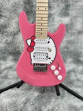 US Miniature Hello Kitty ST Electric Guitar Maple Neck & Fretboard H Pickup