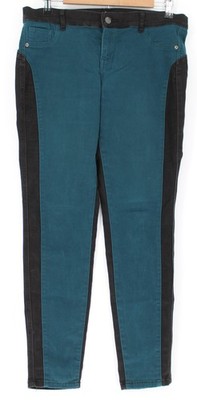 Soho New York & Company Jeans Legging Womens 6 Skinny Black Colorblock Stretch