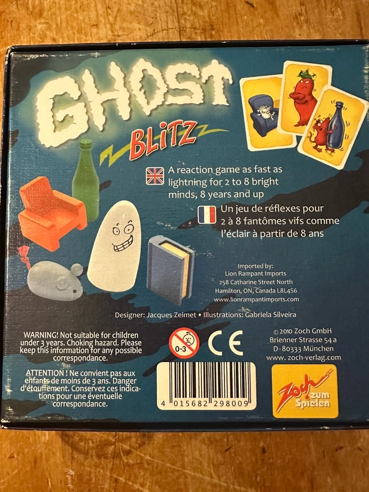 Ghost Blitz Halloween jogo de reação de cartas de ação rápida usado - Imagem 2 de 2