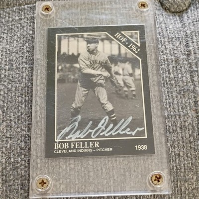 The Sporting News 1991 Conlon Collection Bob Feller Cleveland Indians Auto #35