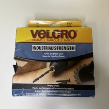 VELCRO Industrial Strength Black Tape 15ft x 2in Heavy Duty Hook  Loop Roll
