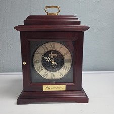 Bulova Symphony Mantel Clock Solid Wood Walnu...