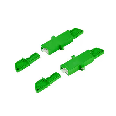E2000-APC Simplex Fiber Optic Adapter SingleMode SM Green Plastic Coupler
