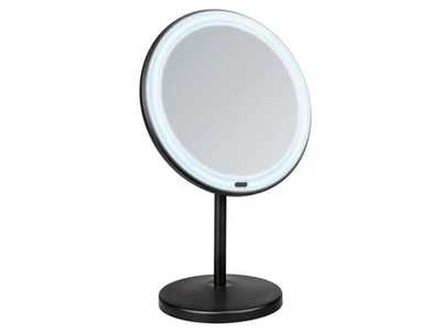 Wenko LED Stand-Kosmetikspiegel Onno 13,5 cm x 20 cm x 34 cm Schwarz - Bild 1 von 4