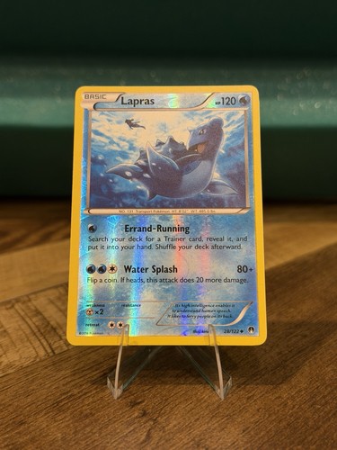 Pokémon TCG Lapras Reverse Holo Card 28/122 XY Breakpoint 2016 - NM ✨