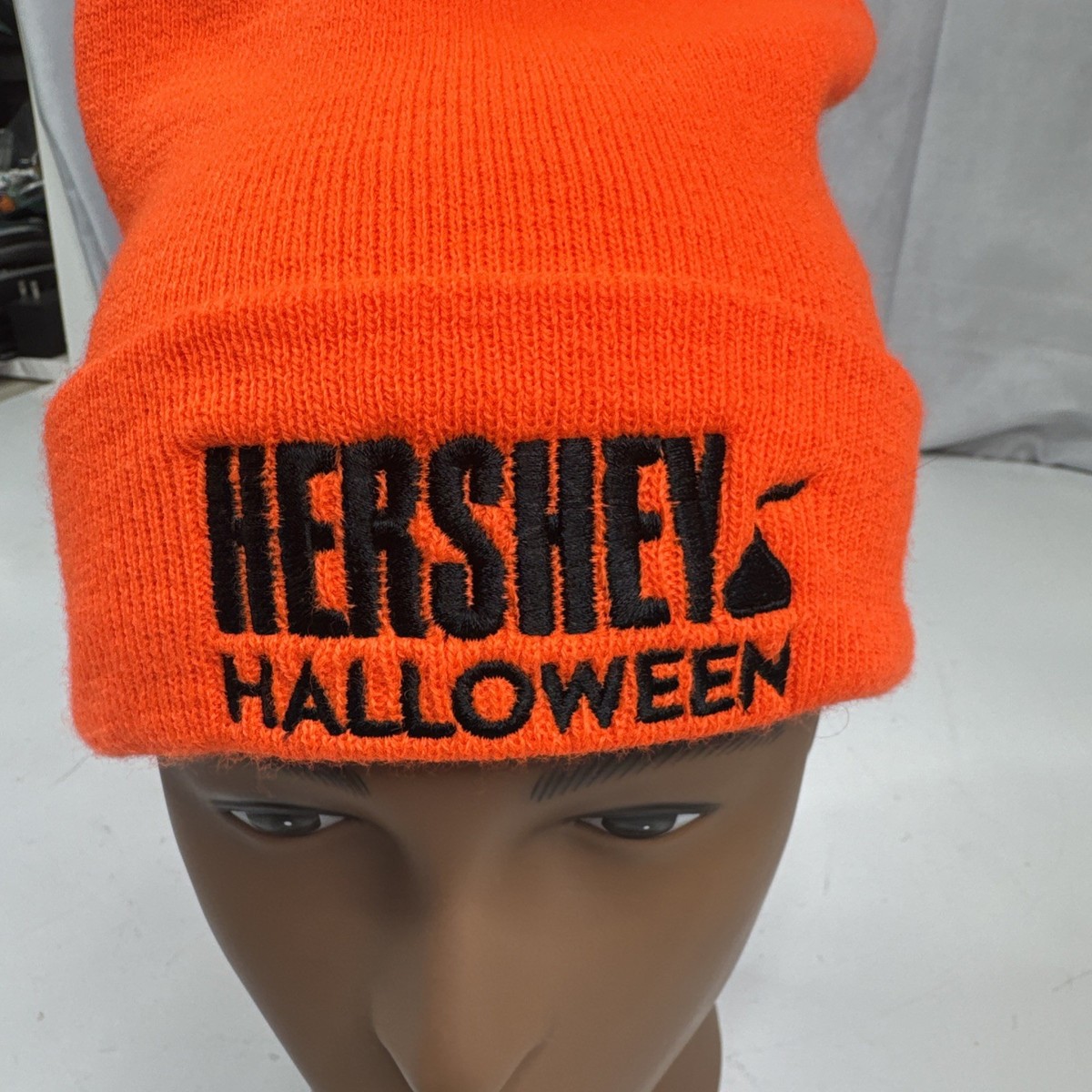 Halloween Hershey Chocolate Kiss Beanie Winter Hat Adult Blaze