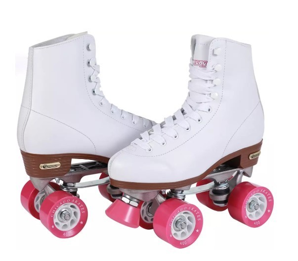 Brand New! Chicago Ladies Classic Quad Roller Skates- White,