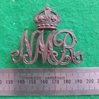 WW2 South African Natal Mounted Rifles Officers Bronze Helmet Cap Badge NMR