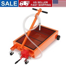 Low Profile Oil Drain Pan 15 Gal Oil Drain Pan Oil Change Pan With 8 Ft Hose