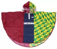 Giyu Tomioka Demon Slayer Rain Poncho Kids Free Size Kimetsu no Yaiba
