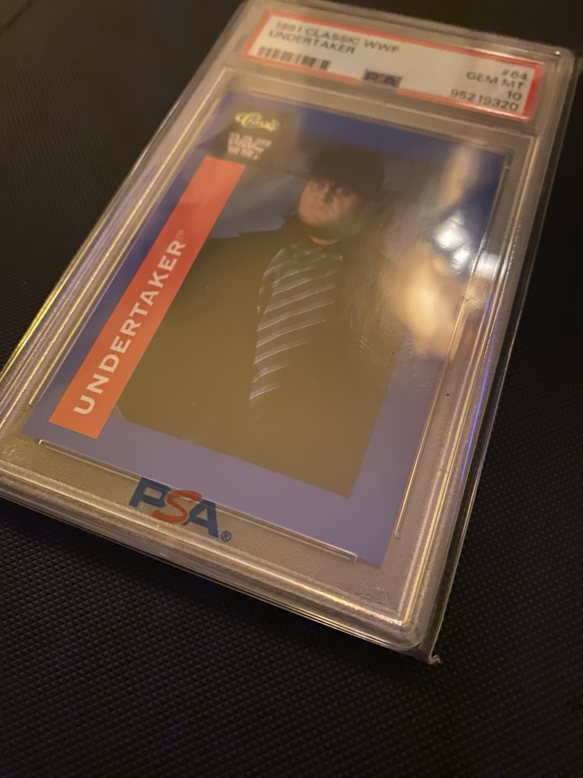 1991 WWF Classic UNDERTAKER Rookie Card PSA 10 RC π Holy Grail view 4