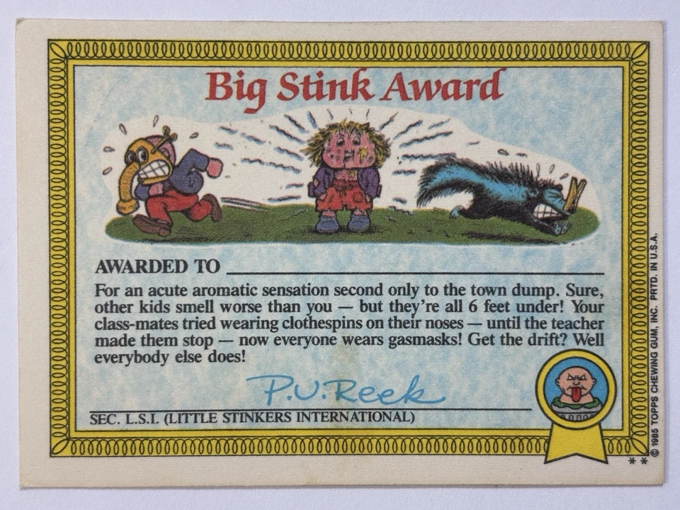 Topps Garbage Pail Kids 1985 GPK - Serie 1 mate #13b Spacey Stacy (ex) ver fotos Foto 2 de 4