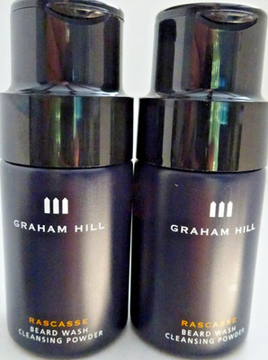 Graham Hill Rascasse Beard Wash Cleansing für Bart &Gesicht Powder 2 X40 g = 80g
