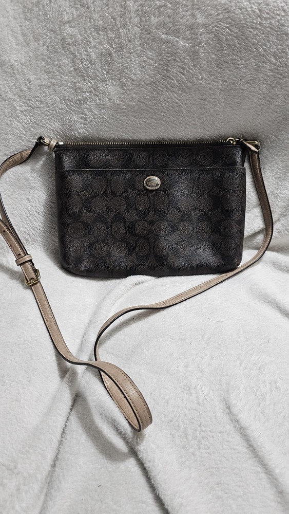 Coach Brown Leather Women's Crossbody Bag