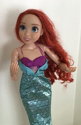 DISNEY Princess ARIEL DOLL My Size Playdate Little Mermaid 32'' Jakks ~3ft