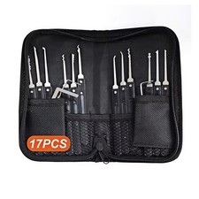 17Pcs Practice Picktools Padlock Professional Tools for Beginner and Locksmith