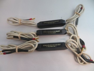 Transparent Audio The Wave 200 Speaker Cables Lot Of 3