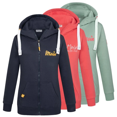 SACAI Eight2Nine felpa donna zip felpa con cappuccio giacca donna costa mare marittimo moin