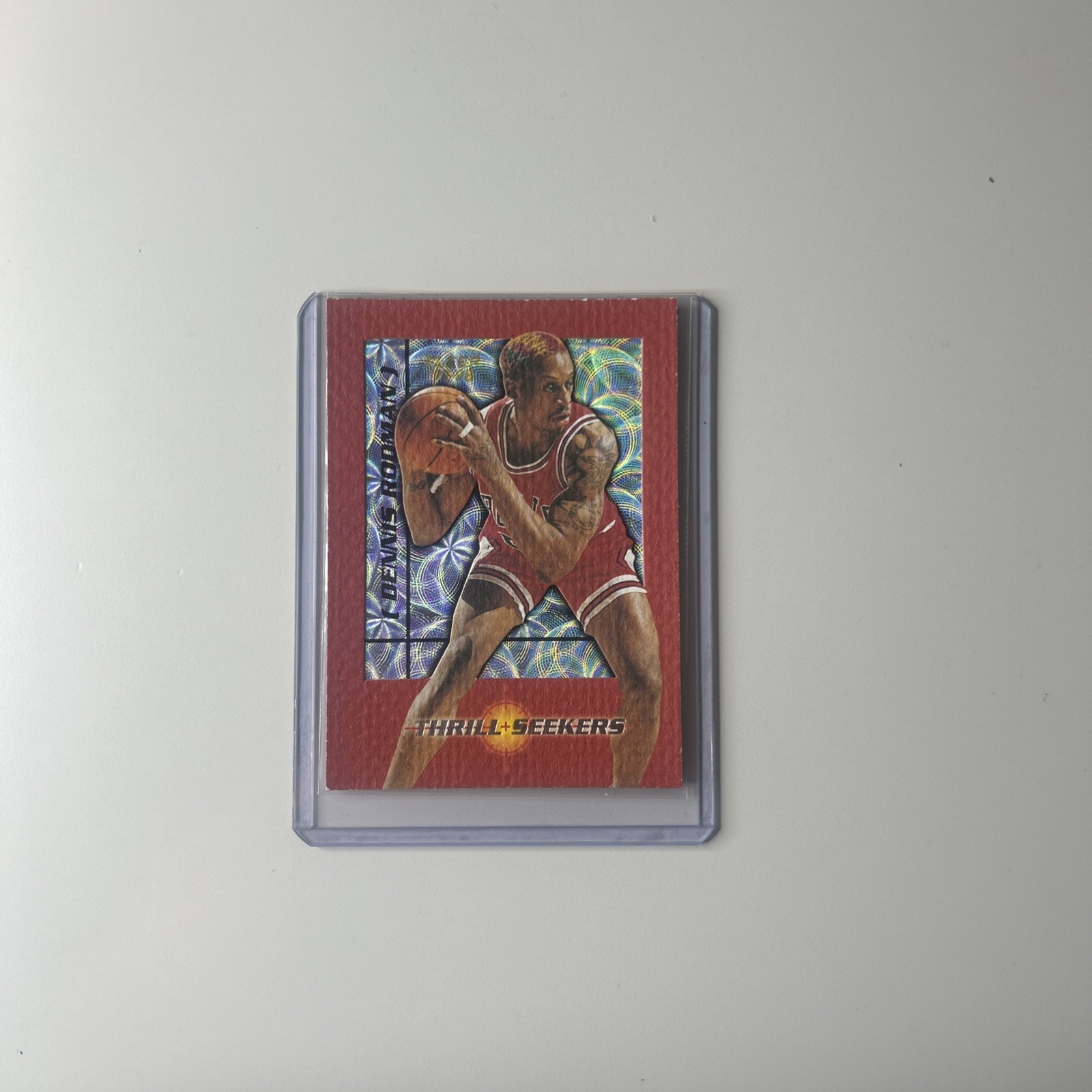 Dennis Rodman 1997-98 Fleer Thrill Seekers #9 SSP Rare Insert Chicago Bulls HOF