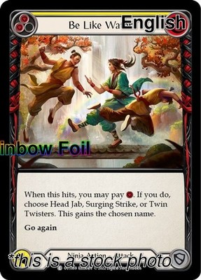 Be Like Water (Yellow) [Rainbow Foil NM - Outsiders OUT069]