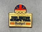 1988 British Olympic Team Sponsor Pin Badge Budget Seoul Collectable