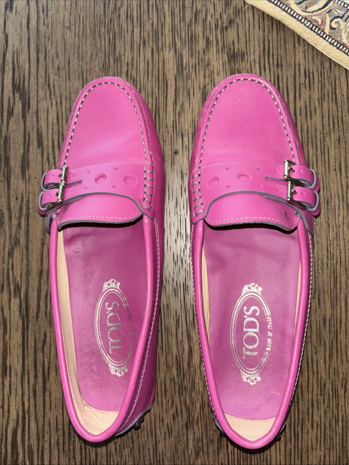 TOD’S Mocassini donna Tod's mocassino slip on fibbia pelle rosa taglia 38