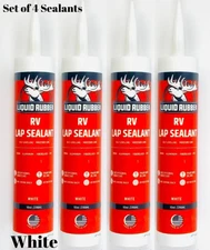 Liquid Rubber RV Lap Sealant White 10 oz Set of 4