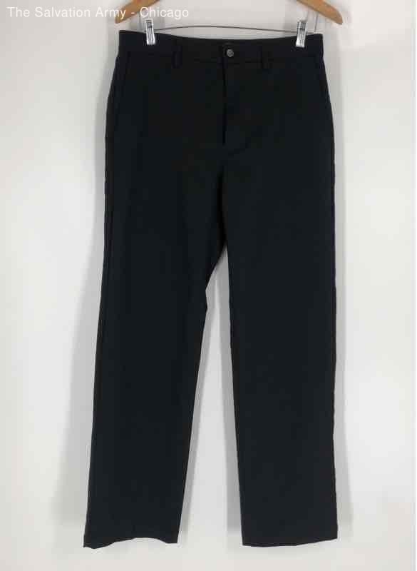 Callaway Mens Black Flat Front Pockets Straight Leg Chino Pants Size 32x32