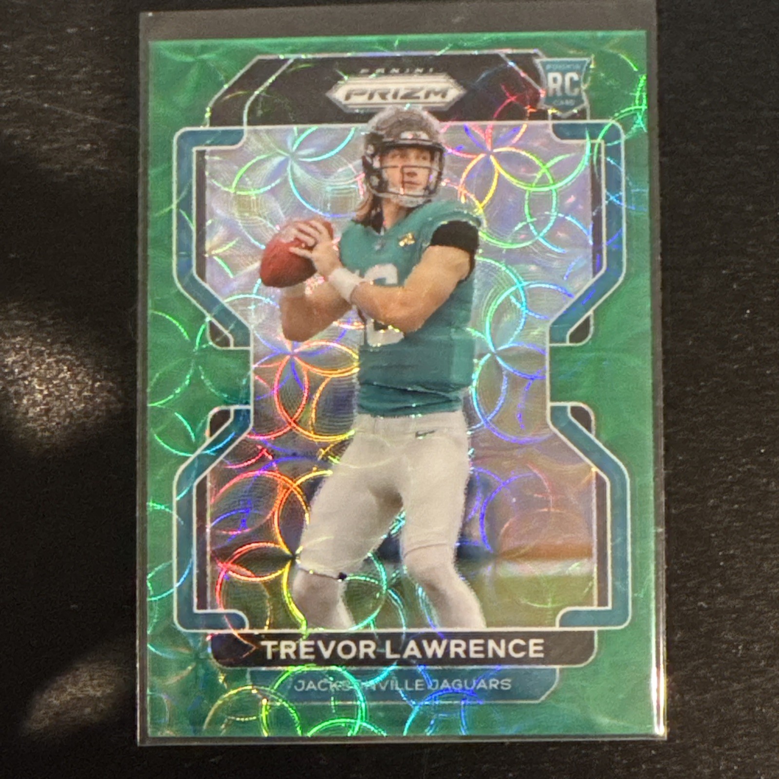 2021 Panini Prizm #331 Trevor Lawrence Rookie Green Scope /75