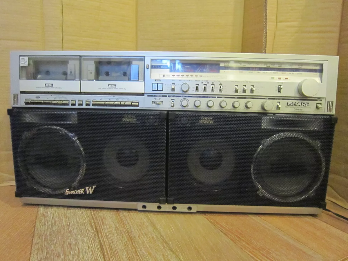 SHARP GF-999 THE SEARCHER-W Stereo Cassette Deck Boombox